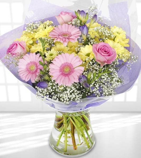 Pink And Yellow Flower Bouquets