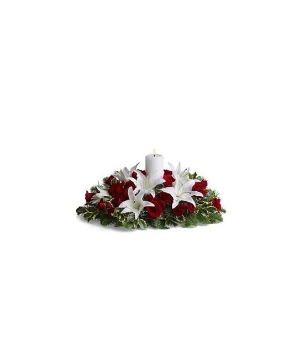 Christmas Flower Centerpiece